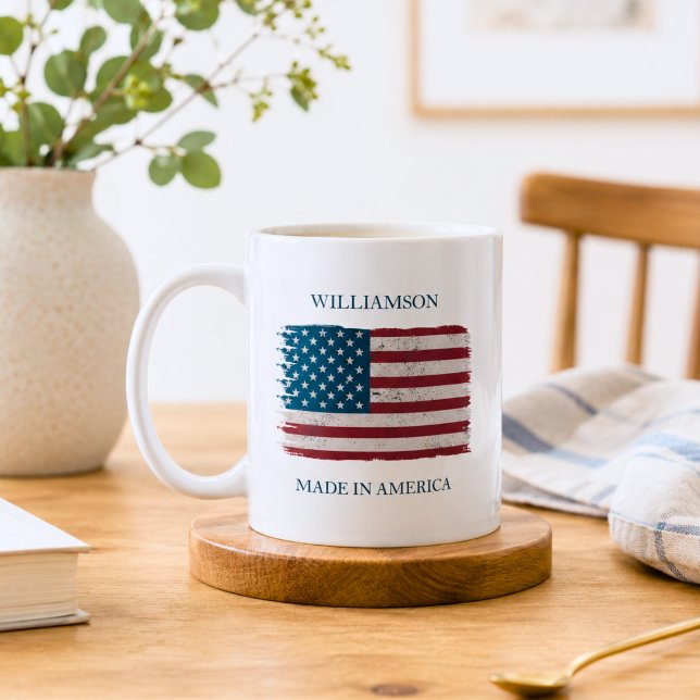 Tillverkad i Amerika Familj Kaffemugg (Skapare uppladdad)