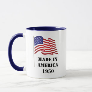 Tillverkad i Amerika-födelsedag Mugg
