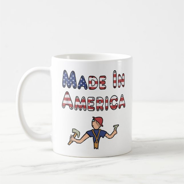 Tillverkad i Amerika Kaffemugg (Vänster)