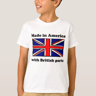 Tillverkad i Amerika med brittiska delar T-shirt