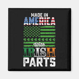 Tillverkad i Amerika med irländska delar St. Patri Magnet