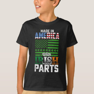 Tillverkad i Amerika med irländska delar St. Patri T Shirt