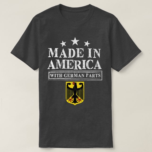 Tillverkad i Amerika med tyska delar - stolt invan T Shirt (Design framsida)