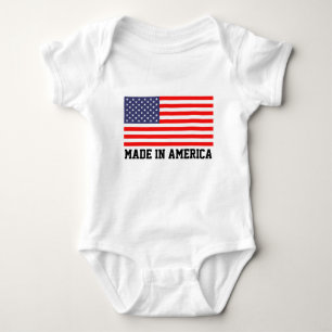 Tillverkad i Amerika söta barnkläder Baby Bodyko T Shirt