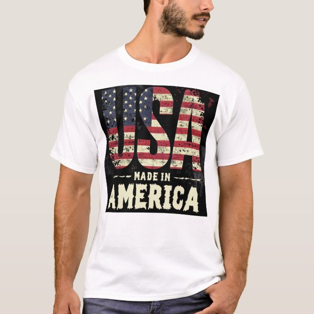 Tillverkad i Amerika T Shirt (Framsida)