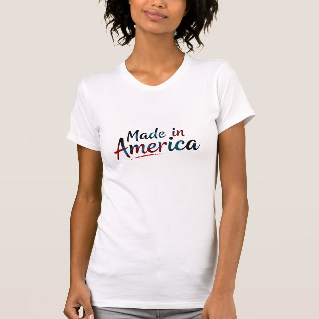 Tillverkad i Amerika T Shirt (Framsida)