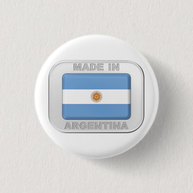 Tillverkad i Argentina Knapp (Framsida)