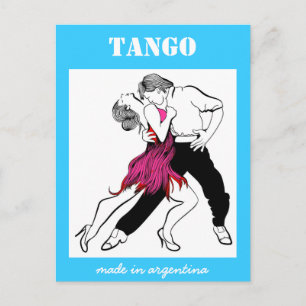 Tillverkad i Argentina Tango Vykort