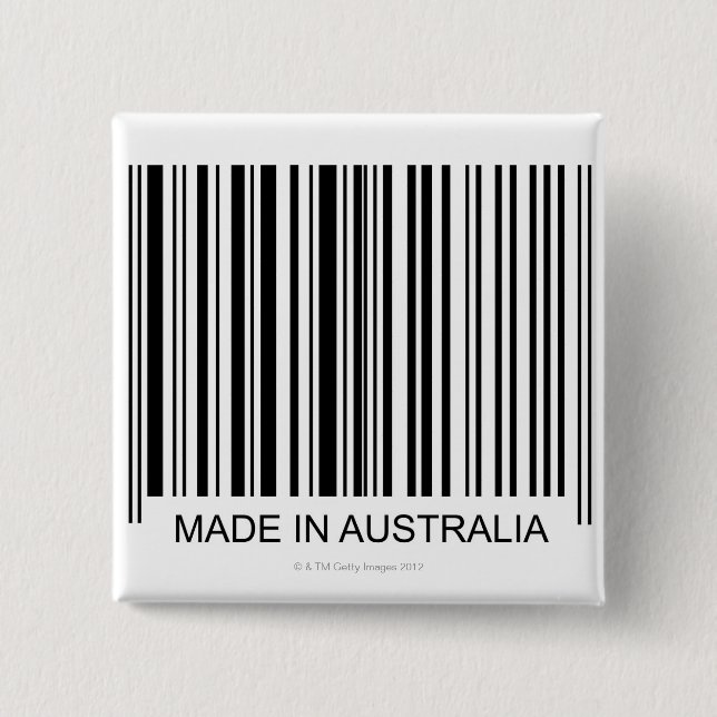 Tillverkad i Australien Knapp (Framsida)