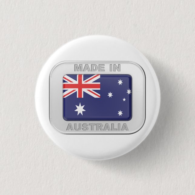 Tillverkad i Australien Knapp (Framsida)