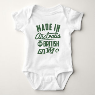 Tillverkad i Australien med brittiska delar T-shirt