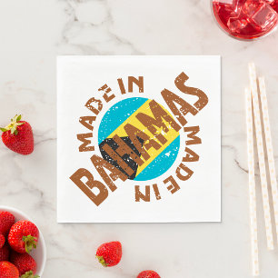 Tillverkad i Bahamas Pappersservett