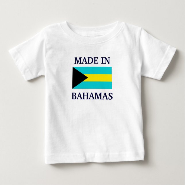 Tillverkad i Bahamas Tee Shirt (Framsida)