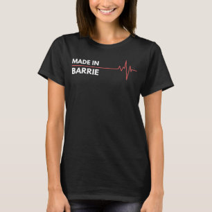 Tillverkad i Barrie Ontario Canada Ställe på Birth T Shirt