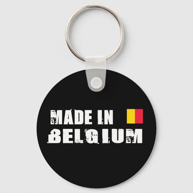 Tillverkad i Belgien Nyckelring (Framsida)