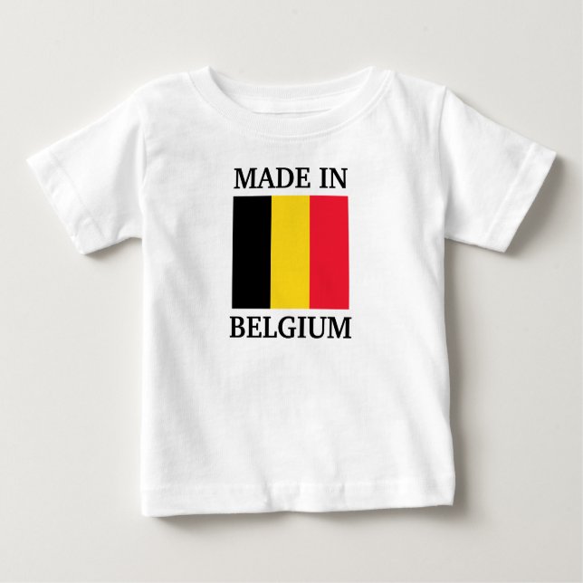 Tillverkad i Belgien T Shirt (Framsida)
