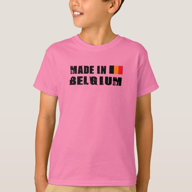 Tillverkad i Belgien T Shirt (Framsida)