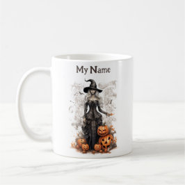 Tillverkad i Bläck Elixir: Halloween Witch Customi Kaffemugg