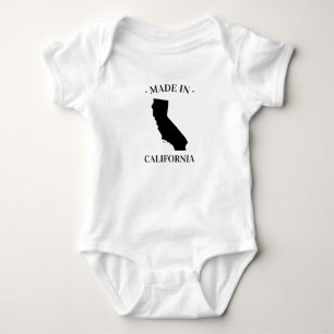 Tillverkad i California CA Baby Bodykostym T Shirt