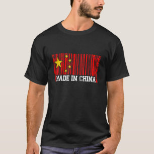 Tillverkad i China kinesisk Flagga T Shirt