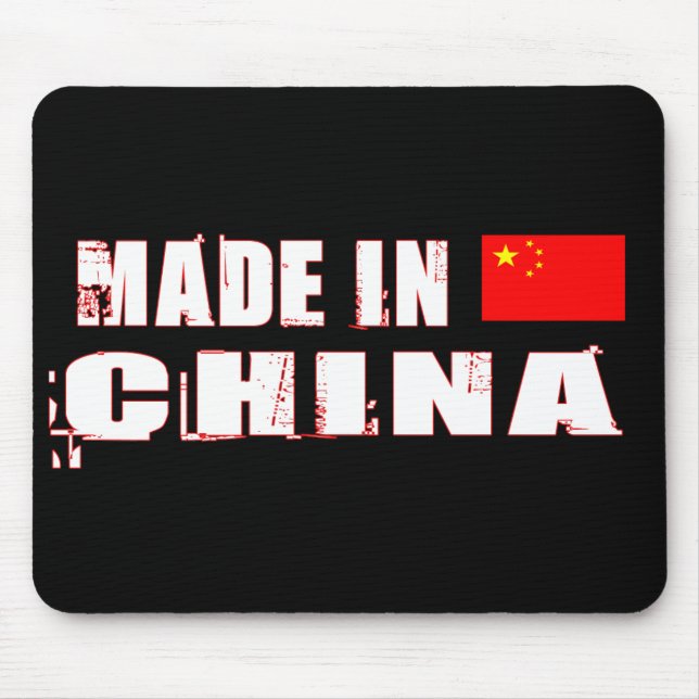 Tillverkad i China Musmatta (Framsidan)