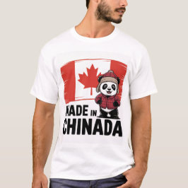 Tillverkad i Chinada Panda - kanadensiska T Shirt