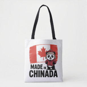 Tillverkad i Chinada Panda - kanadensiska Tygkasse