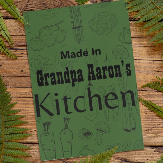 Tillverkad i [Ditt Namn] Köket Receptkort Valfri F (Skapare uppladdad)