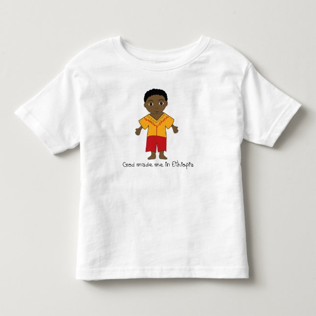 Tillverkad i Etiopien: Boy T-shirt (Framsida)
