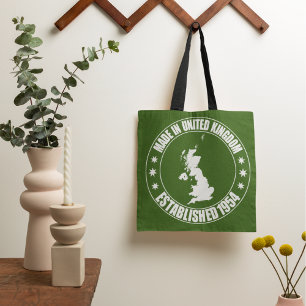 Tillverkad i Förenade kungariket 1954 Tote Bag Tygkasse