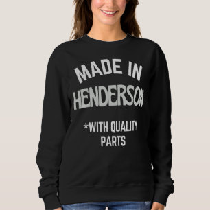 Tillverkad i Henderson Slogan, född i Henderson T Shirt