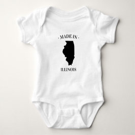 Tillverkad i Illinois IL Baby Bodykostym T Shirt