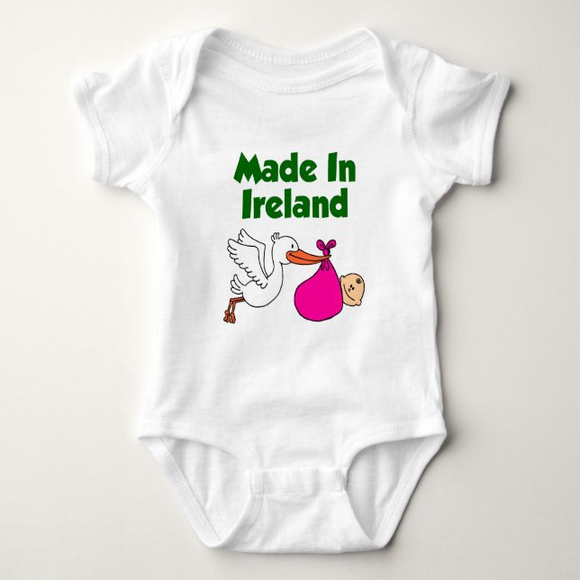 Tillverkad i Irland (flicka) Tee (Framsida)