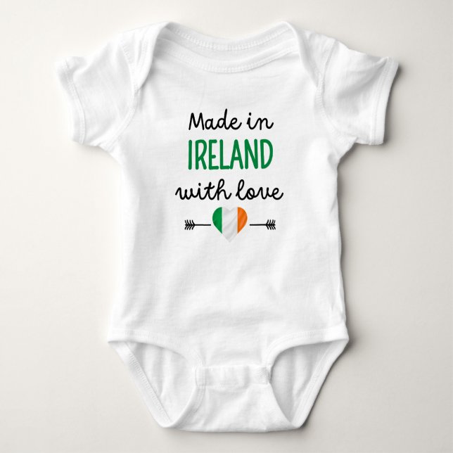 Tillverkad i Irland med Kärlek T Shirt (Framsida)
