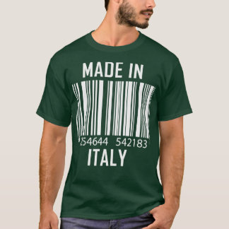 Tillverkad i Italien Barcode Funny 1 T Shirt