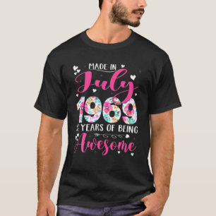 Tillverkad i juli 1969 Blommor 52:a korgen 52 år T Shirt