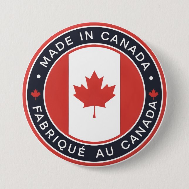 Tillverkad i Kanada Knapp (Framsida)