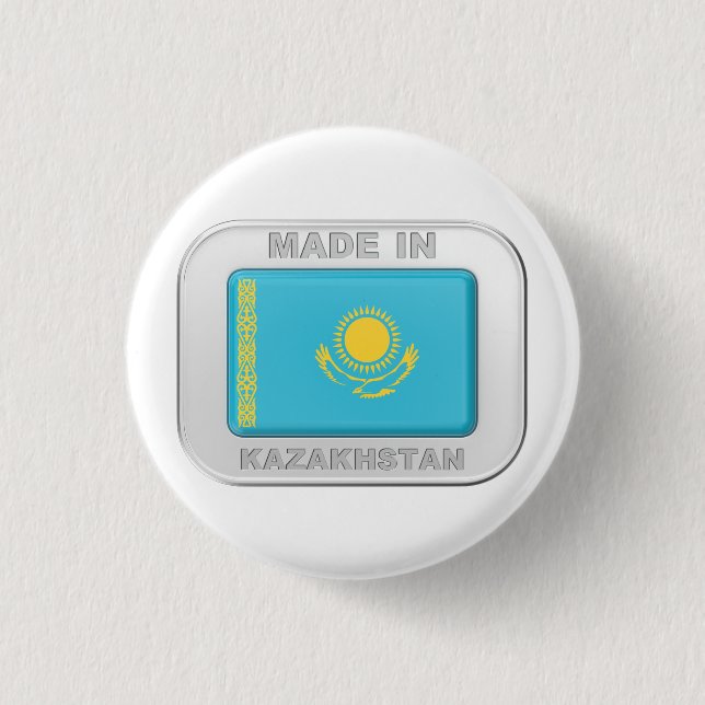 Tillverkad i Kazakstan Knapp (Framsida)