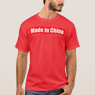 Tillverkad i Kina Roligt Kina vintage T Shirt