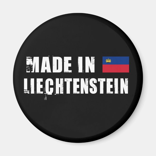 Tillverkad i Liechtenstein Magnet (Framsidan)
