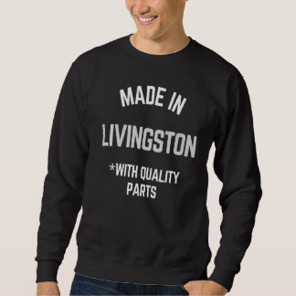 Tillverkad i Livingstone Slogan född i Livingstone Lång Ärmad Tröja