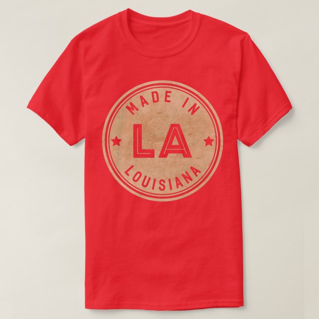 Tillverkad i Louisiana LA State USA TShirt T Shirt (Design framsida)