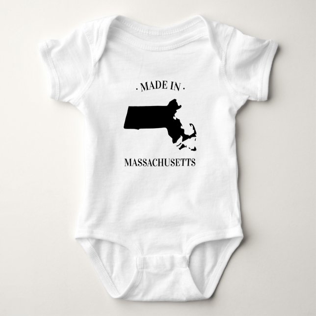 Tillverkad i Massachusetts MORSA Baby Bodykostym T Shirt (Framsida)