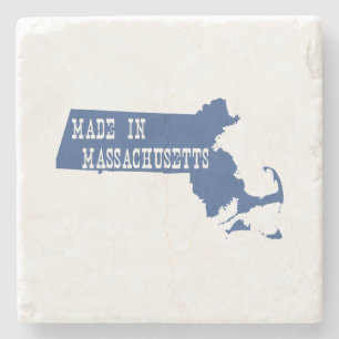 Tillverkad i Massachusetts State Shaped Bay Stater Stenunderlägg