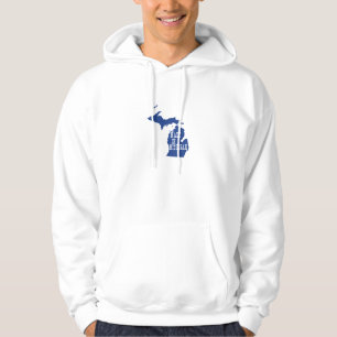 Tillverkad i Michigan Manar svenatshirt Tröja Med Luva