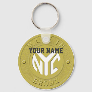Tillverkad i New York Bronx Nyckelring