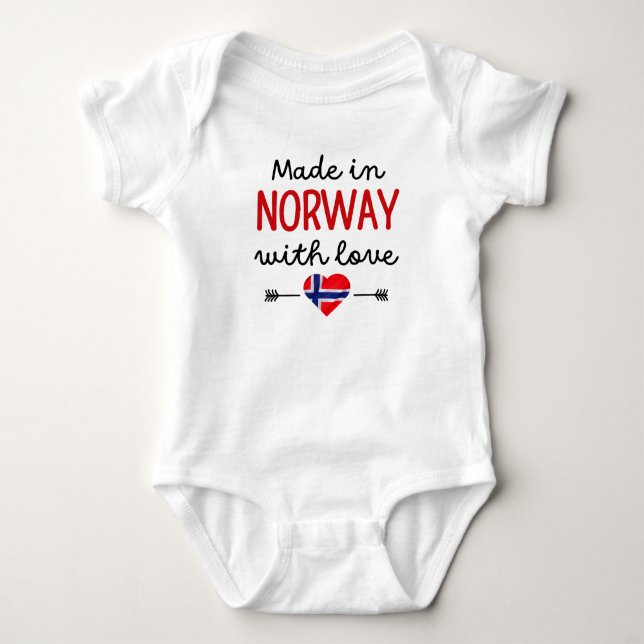 Tillverkad i Norge med Kärlek T Shirt (Framsida)