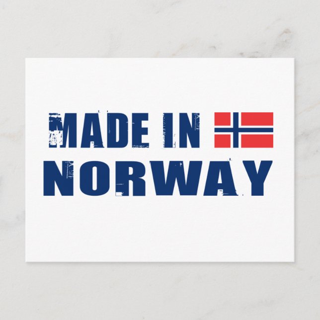 Tillverkad i Norge Vykort (Framsida)