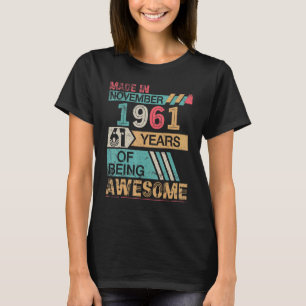 Tillverkad i november 1961 Grattis på födelsedagen T Shirt