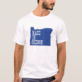 Tillverkad i Oregon Oregon Oregunione Karta Shaped T-shirt